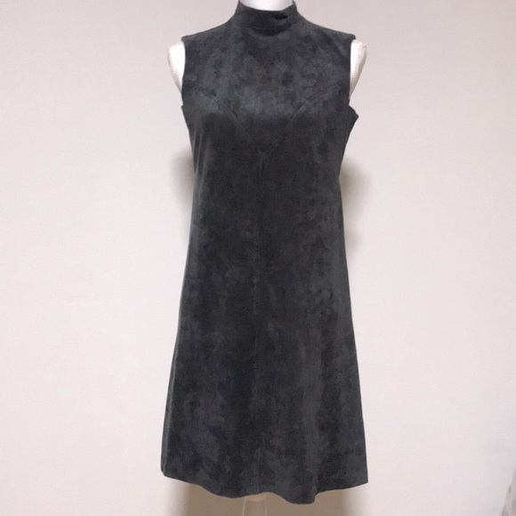 Ivanka Trump Dresses & Skirts - IVANKA TRUMP Faux Suede High Neck Dress Sz M
